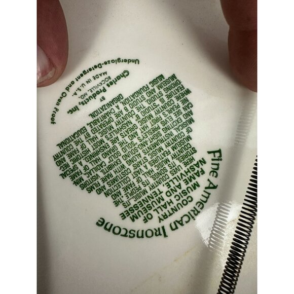 Country Music Hall Of Fame Nashville Plate 10" Ceramic Vintage - Picture 7 of 11